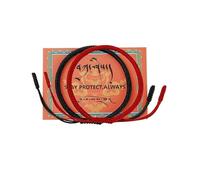 MYGLOAR Pulsera 2 PCS, pulsera de tela negro de Kabbalah, protección para bebés, hombres, mujeres, pulsera de la suerte tibetana hecha a mano,pulsera de la suerte budista,pulsera tejida Negro y rojo
