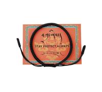 MYGLOAR Pulsera negro, pulsera de tela negro de Kabbalah, protección para bebés, hombres, mujeres, pulsera de la suerte tibetana hecha a mano, pulsera de la suerte budista, pulsera tejida(negro 001)