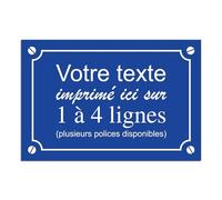 Mygoodprice Placa decorativa de aluminio personalizada, para interior y exterior, 60 x 40 cm, color azul