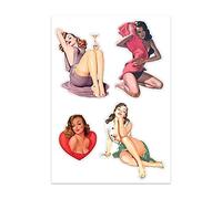 Mygoodprice Tabla A4 de Sticker Pinup - E98