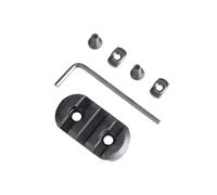 MyHaing Aluminio AR15 MK P/W Rail Compatible Rifle M-K Handguard Rail Base Airsoft Táctica 3 Slot (Oval)