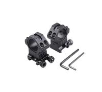 MyHaing Un par de Anillos de Montaje Pesado Ajustables de Altura del Alcance de 25.4MM/30MM Soporte óptico de visión Base de Cola de Paloma P/W 20MM Rail