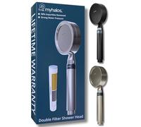 MyHalos® Cabezal de ducha filtrado para filtro de agua dura (Handheld - Chrome)