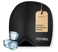 MyHalos® Gorro de alivio de migraña, gorro de envoltura fría reutilizable para terapia de frío y tapa de migraña, para alivio del dolor de cabeza por tensión y presión sinusal, compresa de cabeza