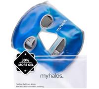 MyHalos® Mascarilla Facial Fría Cubre Todo el Rostro - Antifaz Gel Frío y Compresa Caliente Alivia la Piel y los Ojos - Antifaz Gel Ideal para Combatir Migrañas, Estrés, Dolor e Hinchazón