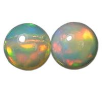 Myhealingworld Ópalo etíope natural calibrado de calidad AAA para hacer joyas, caja de piedras preciosas sueltas (caja 5 - (redondo 7 mm = 2 piedras))