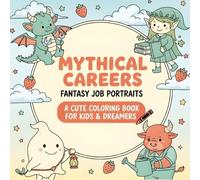 Myhitcal careers Fantasy Job Portraits: A Cute Coloring Book for Adults and Teens Featuring Super Cute Animal and Mythical Characters with Easy and Simple Designs for Relaxation