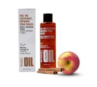 MYHIXEL Aceite de Masaje 200 ml | Aroma Manzana y Canela | Hidratante y Suavizante | Alta Sensibilidad | Fácil Aplicación | Apto para Todo Tipo de Piel