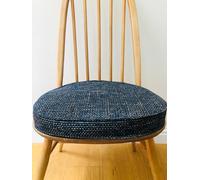 MyHome - Cojines para sillas de Comedor Ercol Windsor con Correas y Botones de presión (Tessero Gris Claro)