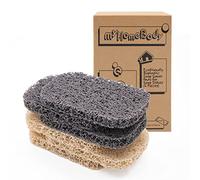 myHomeBody Jabonera, Almohadillas para Jaboneras, Tejido Multidireccional, Jabonera con Drenaje Eficiente para la Ducha, Juego de 6 Piezas - 3 Beis, 3 Grises