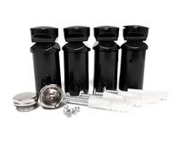 MyHomeware Juego completo negro de soportes universales para radiador radiador radiador plano o curvo con enchufes