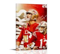 MYHRDF Brock PurdyLiving - Lienzo decorativo para pared de sala de estar, impermeable, multifuncional, resistente a los rayos UV, sin marco, estilo 20 x 30 cm