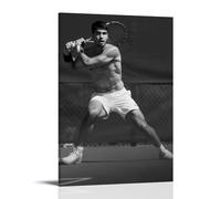 MYHRDF Carlos Alcaraz, arte de pared para sala de estar, impermeable, multifuncional, lona para el hogar, oficina, resistente a los rayos UV, sin marco, estilo 16 x 24 pulgadas (40 x 60 cm)