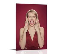 MYHRDF Emma RobertsLiving - Lienzo decorativo para pared de sala de estar, impermeable, multifuncional, resistente a los rayos UV, sin marco, estilo 60 x 90 cm