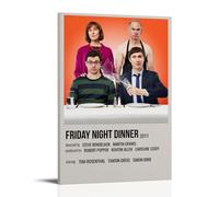 MYHRDF Friday Night DinnerLiving - Lienzo decorativo para pared, impermeable, multifuncional, resistente a los rayos UV, sin marco, estilo póster de 40 x 60 cm