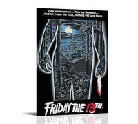 MYHRDF Friday The 13thLiving Room Wall Art - Lienzo multifuncional impermeable para oficina en casa, resistente a los rayos UV, sin marco, estilo 16 x 24 pulgadas (40 x 60 cm)