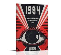 MYHRDF George Orwell - Lienzo decorativo para pared de sala de estar, impermeable, multifuncional, resistente a los rayos UV, sin marco, estilo 50 x 75 cm