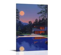 MYHRDF Hiroshi NagaiLiving - Lienzo decorativo para pared de sala de estar, impermeable, multifuncional, resistente a los rayos UV, sin marco, estilo 60 x 90 cm