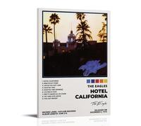 MYHRDF Hotel California by The EaglesLiving Room Wall Art - Lienzo multifuncional impermeable para oficina en casa, resistente a los rayos UV, sin marco, estilo 60 x 90 cm