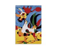 MYHRDF Joan Miro PaintingLiving Living Wall Art - Lienzo multifuncional impermeable para oficina en casa, resistente a los rayos UV, sin marco, estilo 50 x 75 cm