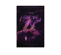 MYHRDF Póster de pared con texto en inglés "I Saw The TV GlowLiving Room", impermeable, multifuncional, resistente a los rayos UV, sin marco, estilo 50 x 75 cm