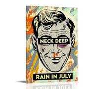 MYHRDF Rain in July by Neck DeepLiving Room Wall Art - Lienzo multifuncional, impermeable, resistente a los rayos UV, sin marco, estilo 30 x 45 cm