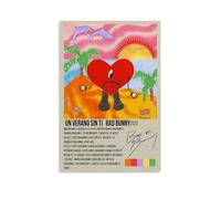 MYHRDF Un Verano Sin Ti by Bad BunnyLiving - Lienzo multifuncional impermeable para la pared del hogar, oficina, resistente a los rayos UV, sin marco, estilo 30 x 45 cm