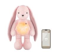myHummy Peluche de conejo rosa con aplicación - ruido blanco y melodías