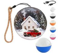 MYIHUIHUI Adorno navideño Core Memory Orb con WiFi, Esfera de 2,7 Pulgadas, Reproductor de vídeo, vídeos y Fotos subibles, Core Memories Memory Orb(Blue)