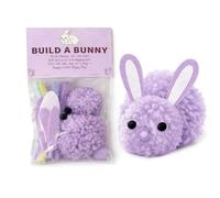 MYIHUIHUI Construya un kit de artesanía de Pascua de conejito Construya su propio conejito Decoración DIY Haga sus propios conejos de peluche for niños(Purple)