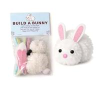 MYIHUIHUI Construya un kit de artesanía de Pascua de conejito Construya su propio conejito Decoración DIY Haga sus propios conejos de peluche for niños(White)