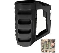 MYIHUIHUI Taza de crucero de asalto táctico, funda aislante táctica estilo asalto, portabebidas portátil manos libres for latas y botellas, equipo EDC for acampar, barbacoa y chupar rueda(Black-12oz)