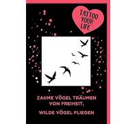 MyJagua 5087-23402 - Tatuajes temporales, plantillas de golondrina, tatuajes falsos, carnaval, carnaval, festival accesorios