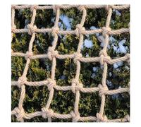 MYJIO Red de protección reforzada, red de cercado de cuerda de cáñamo, red de seguridad para decoración de jardín, decoración de pared de valla, personalizable (color: 10 cm/10 mm, tamaño: 1 x 2 m)