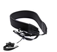 MYKELMINO Sangle Appareil Photo Réglable, Bandoulière et Dragonne Camera en Néoprène, Courroie Lavable avec Coussinet Antidérapant, Cómodo para DSLR Canon Nikon Sony, Negro