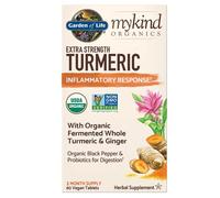 Mykind Organics Cúrcuma Extra Fuerte - 60 tabletas veganas