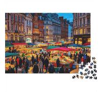 Mykonos Acantilado Puzzles 1000 Piezas Recycled Paper Greece Ibiza Isla Adulto Jigsaws Developing Niño y Niña‘s Intelligence Educativo Game for Family 38x26cm/1000pcs