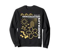 Mykonos Elige tu destino Islas del Egeo Boho Abstract Sudadera