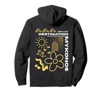 Mykonos Elige tu destino Islas del Egeo Boho Abstract Sudadera con Capucha