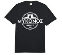 Mykonos Grecia City Travel Iconic Iglesias Diseño Comfort Colors Adult Heavyweight T-Shirt