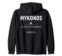 Mykonos Grecia Coordina el diseño de Viajes mediterráneos Sudadera con Capucha