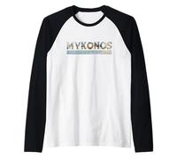 Mykonos Grecia Grecia Viajes Vacaciones I Love Greece Camiseta Manga Raglan
