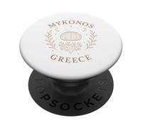 Mykonos Grecia Mystical Boho Beachcombing Sheller PopSockets PopGrip Adhesivo