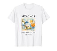 Mykonos Travel Grecia Summer Vibes Sea Island Camiseta