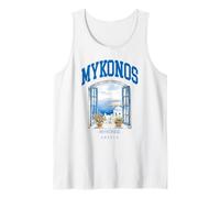 Mykonos Vacation Viaje Familiar a Mykonos Luna de Miel Grecia Camiseta sin Mangas