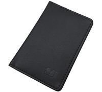 myledershop Cuero de Becerro Tarjetero para Tarjeta de crédito MJ-Design-Germany con protección RFID y NFC (Negro)