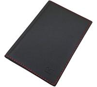 myledershop Gran Tarjetero para documento de Identidad y Tarjeta de crédito con 12 Bolsillos MJ-Design-Germany Made in UE (Diseño 2 / Negro)