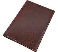 myledershop Gran Tarjetero para documento de Identidad y Tarjeta de crédito con 4 Bolsillos MJ-Design-Germany Made in UE (Diseño 1 / Marrón)