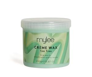 Mylee Cera De Arbol De Té Suave en Crema para Pieles Sensibles 450g, Pote de Crema Depilatoria para Eliminar Vello, Ideal para Cuerpo, Se Puede Calentar en el Microondas o en un Calentador de Cera