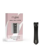 Mylee Cortaúñas pequeño, profesional, elegante, negro mate, acero inoxidable, calidad de salón de belleza, cortaúñas pequeño para recortar las uñas de las manos con precisión